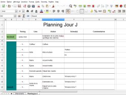 Le Planning du Jour J